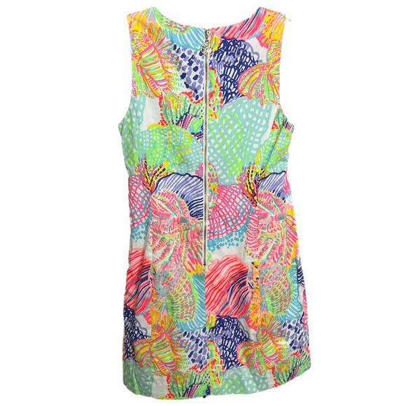 Lilly Pulitzer Mila Shift Dress Women's Pink Multicolor Shell Sleeveless Size 4 - Picture 2 of 10